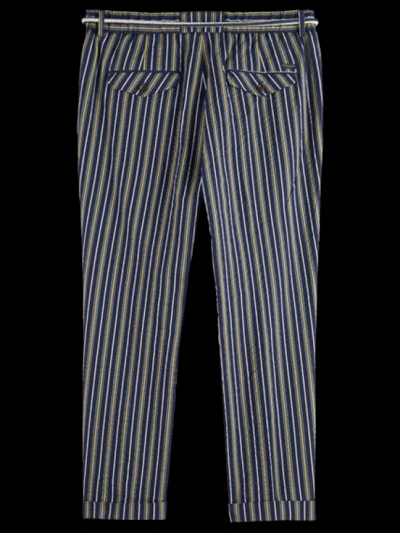 Tapered Striped Seersucker Chino