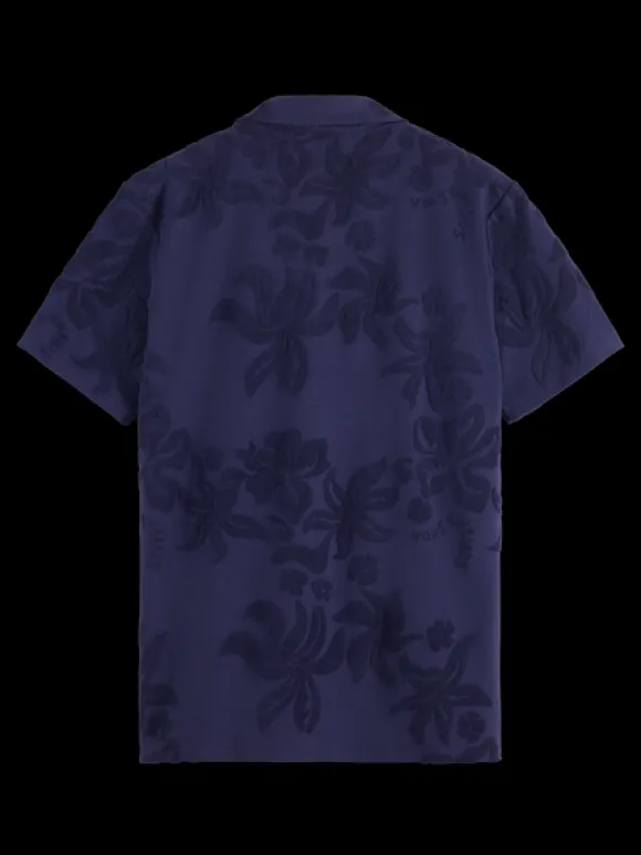 Terry Jacquard Short Sleeve Shirt