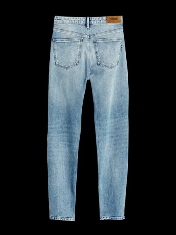 The Keeper Mid Rise Slim Fit Jeans | Turquoise