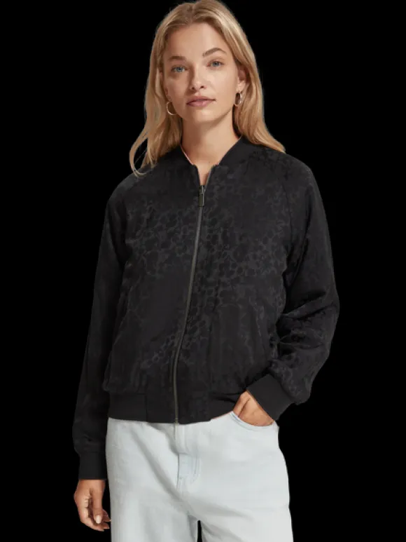 Tie Dye Printed Reversible Bomber Jacket