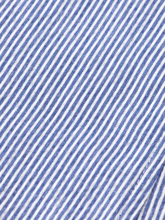 Unconstructed Striped Seersucker Blazer